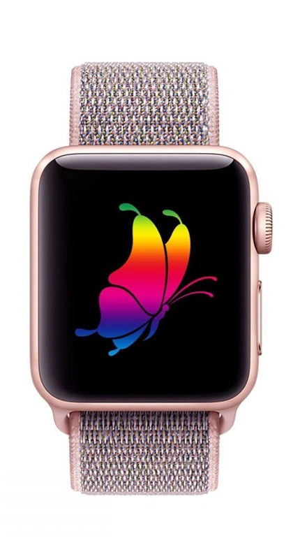 Techprotect Apple Watch 40 41 42 mm Nylon dirželis, rožinė spalva, 1 nuotrauka